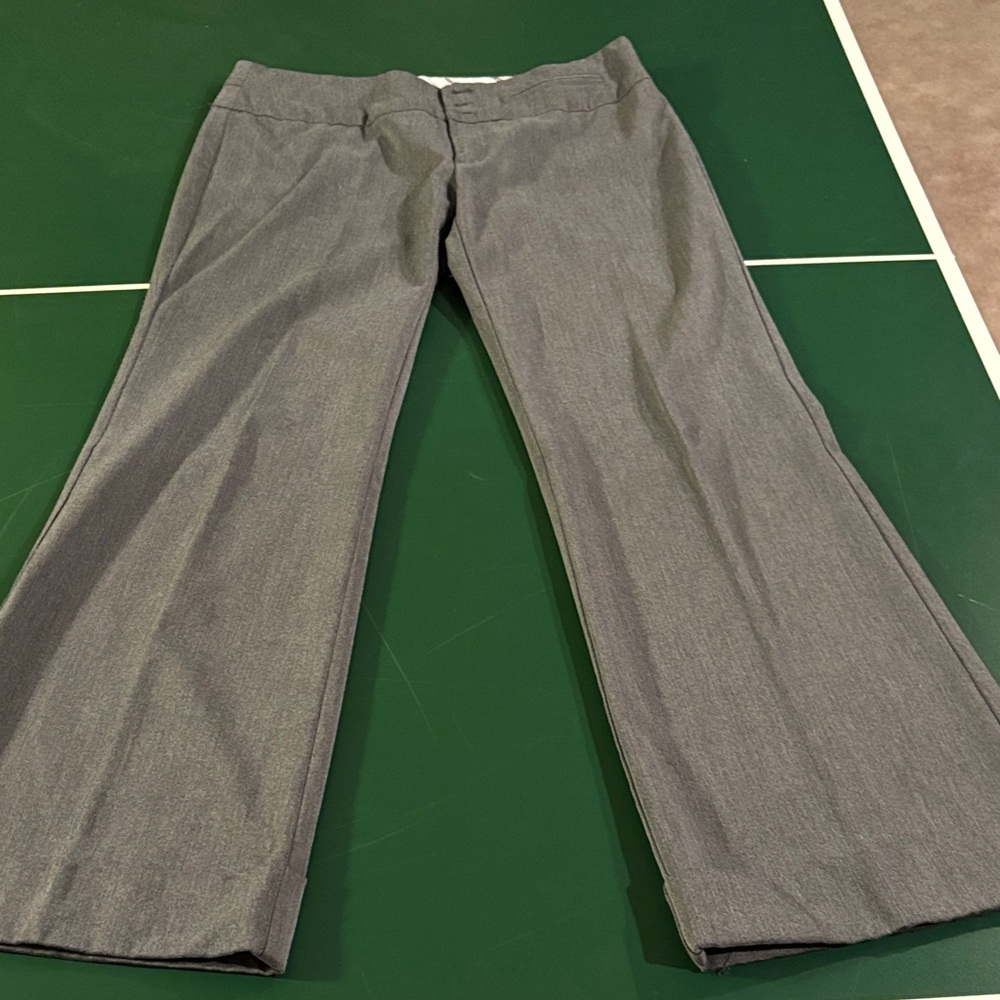 Maurices Light Gray Women's Boot Cut Dress Pants